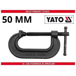 Ścisk śrubowy typu ''c'' 50 mm YT-6420 YATO