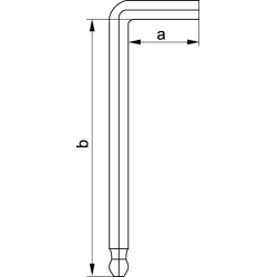 Klucz imbusowy z kulistą końcówką 1.5 mm, 12 szt YT-5785 YATO