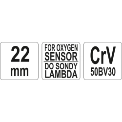 Klucz do sondy lambda 22 mm YT-1754 YATO