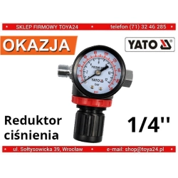 Reduktor ciśnienia z manometrem 1/4'' YT-2381 YATO